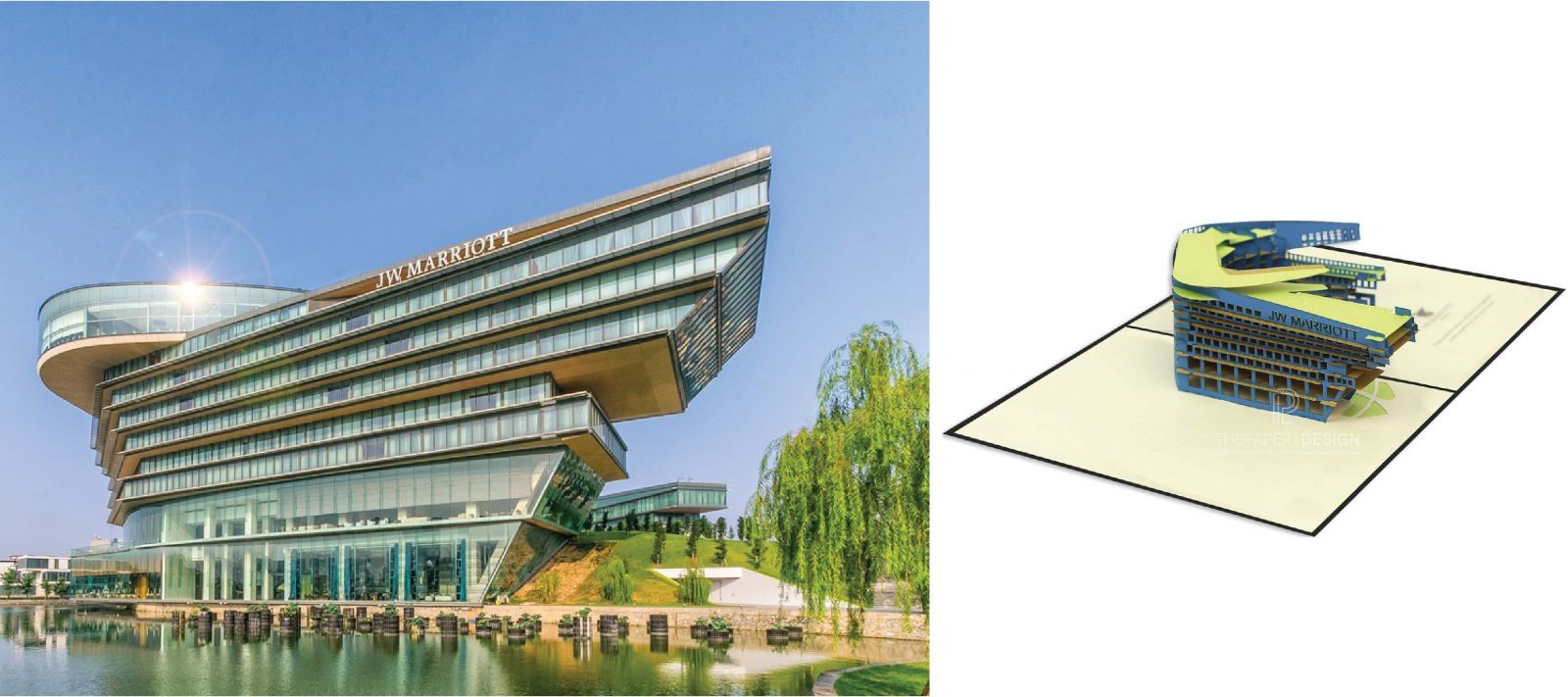 Thiệp 3D khách sạn JW Mariott Hà Nội - The Paper Design