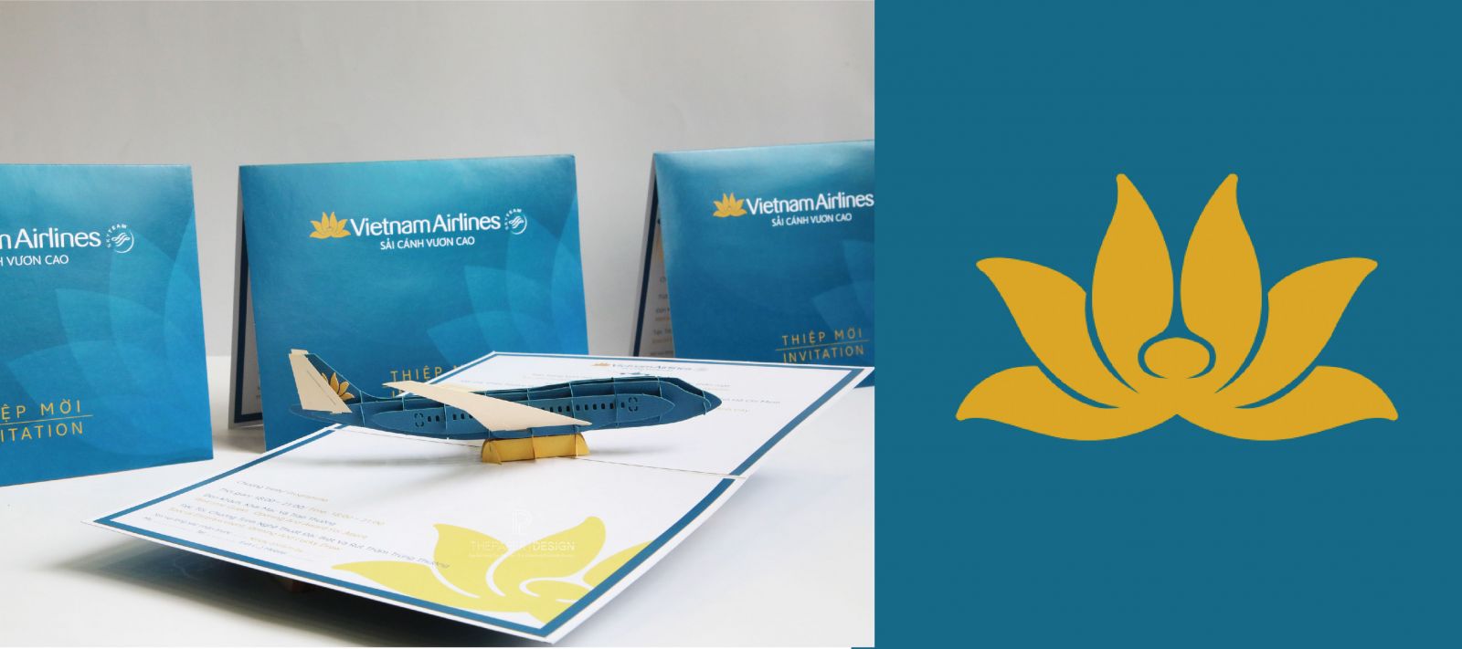Thiệp 3D Vietnam Airlines - The Paper Design