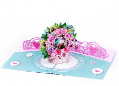 Thiệp 3D Vòng Hoa Tình Yêu - 3D Cards Wreath of love