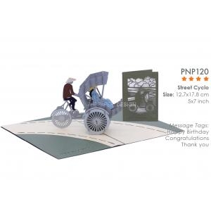 Thiệp 3D Xích Lô - 3D Cards Street Cyclo