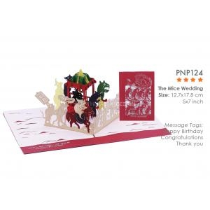 Thiệp 3D Đám Cưới Chuột - 3D Cards The Mice Wedding