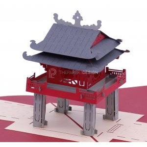 Thiệp 3D Văn Miếu Quốc Tử Giám - 3D Cards The Temple Of Literature