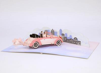 Thiệp 3D Xe Hoa Ngày Cưới - 3D Cards Wedding Car