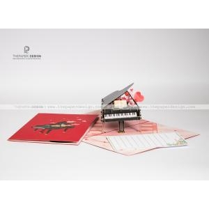 Popup Card - Piano for love
