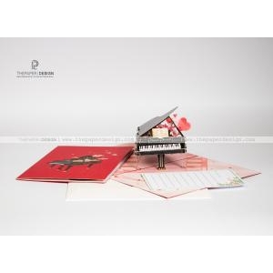 Popup Card - Piano for love