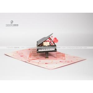 Popup Card - Piano for love