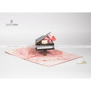 Popup Card - Piano for love