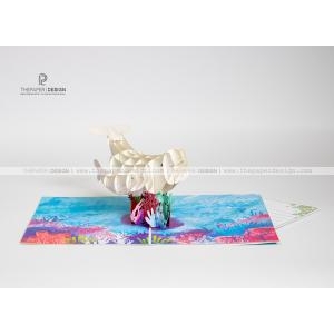 Thiệp 3D - Cá Mập