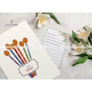 Thiệp Giấy Xoắn - Sinh Nhật