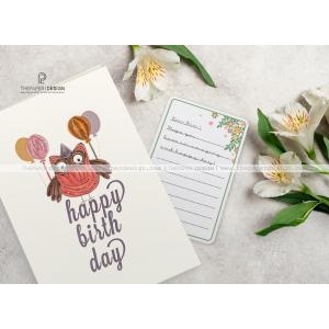 Thiệp Giấy Xoắn - Sinh Nhật