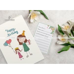 Thiệp Giấy Xoắn - Sinh Nhật