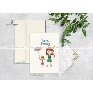 Thiệp Giấy Xoắn - Sinh Nhật