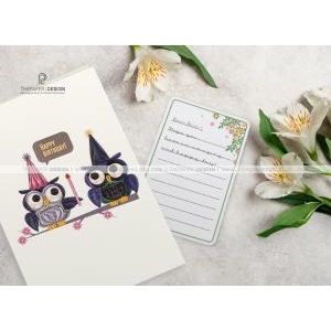 Thiệp Giấy Xoắn - Sinh Nhật
