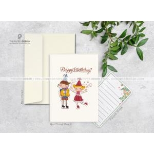 Thiệp Giấy Xoắn - Sinh Nhật
