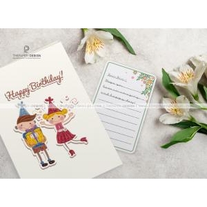 Thiệp Giấy Xoắn - Sinh Nhật